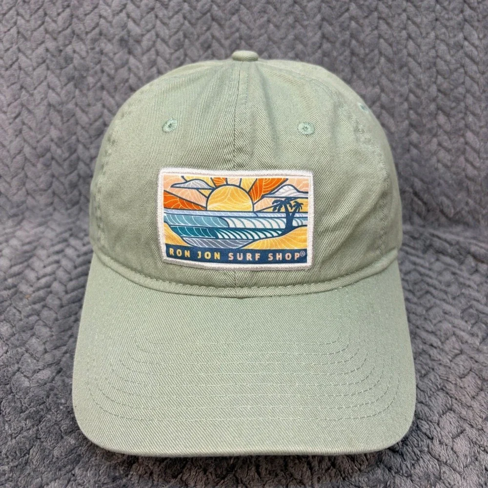 Ron Jon Surf Shop Sage Green Patch Dad Hat Adjustable Baseball Cap